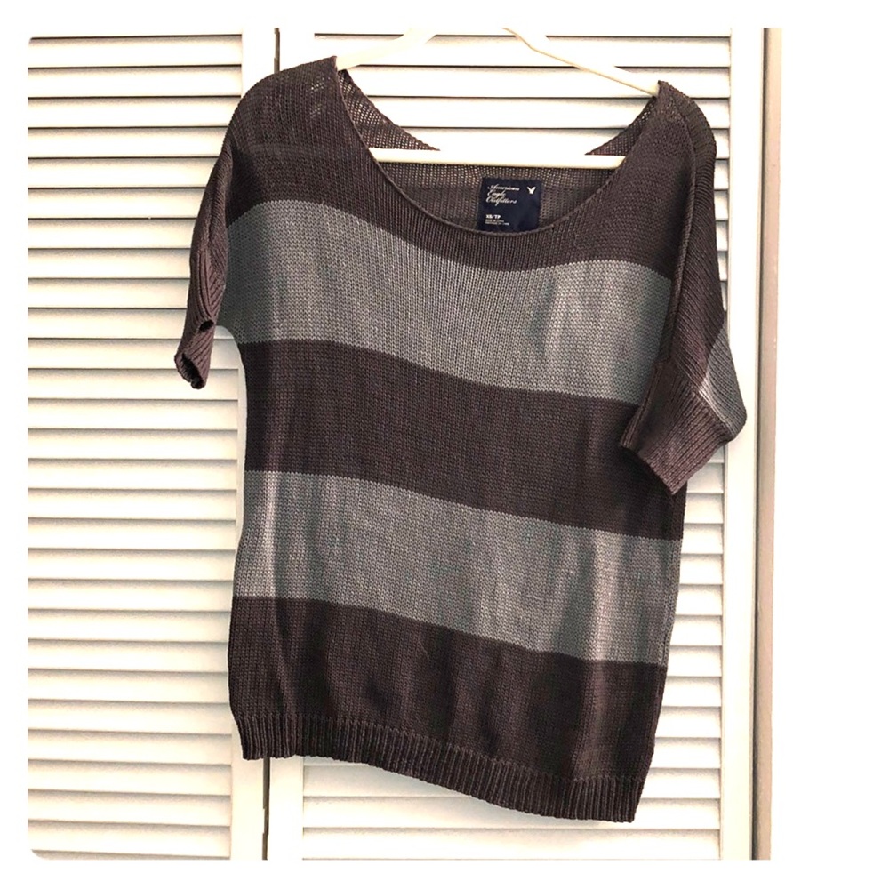 Grey two-toned sweater